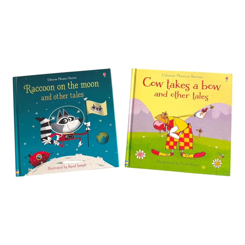 Usborne Phonics Story Books Raccoon Moon Cow Takes a Bow (NEW)